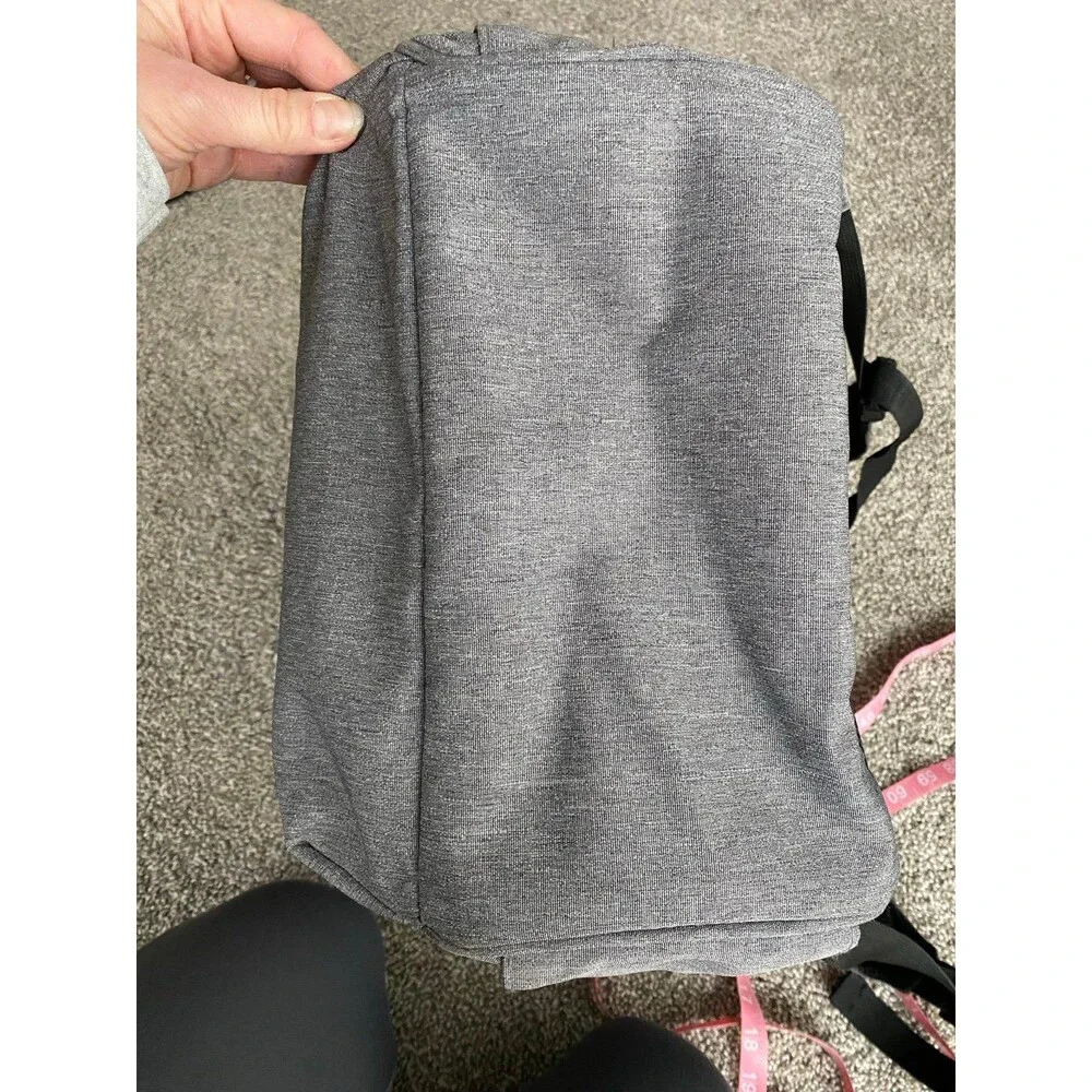 Gray Diaper Bag Backpack Large Travel Baby Bag Multi Pocket Organizer